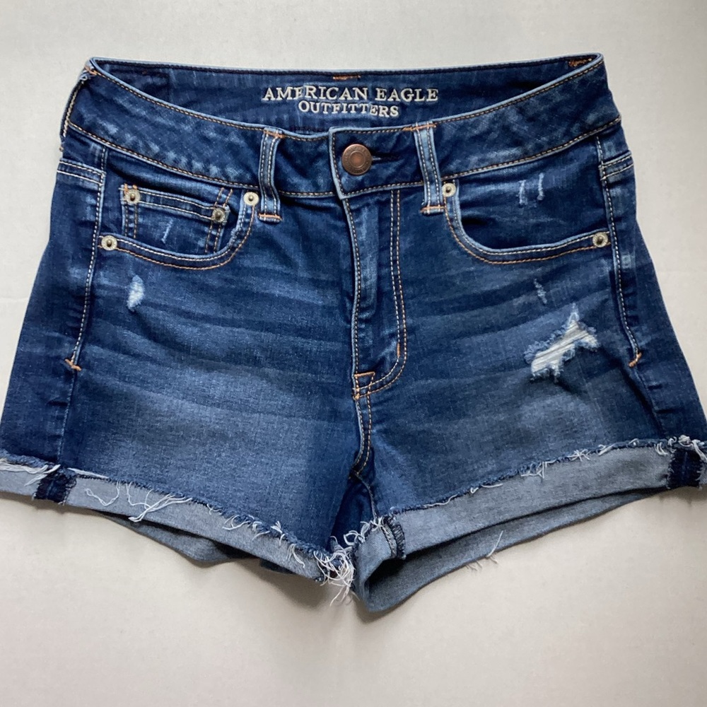 American Eagle Outfitters Super Stretch Jean Shorts Size 4